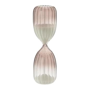Imagem de Ampulheta Decorativa Dauphine 15 Minutos, Vidro Texturizado, 16 cm, Rosa