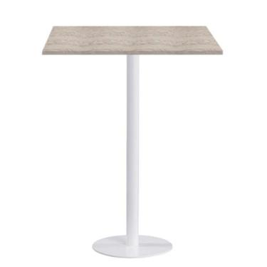 Imagem de Mesa Pisa Beta Bistrô Fratini 107,50cm (A) Disco Redondo Branco Tampo 