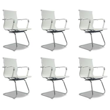 Imagem de Cadeira De Escritório Oficial Webshop Esteirinha Baixa Fixa - Branco - 6