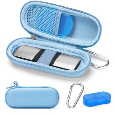 Imagem de Capa para monitor de eletrocardiograma pessoal KardiaMobile 1L/6L, estojo rígido para transporte de viagem para monitor cardíaco AliveCor Kardia ECG/ECG, bolsa organizadora de armazenamento portátil
