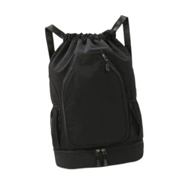 Imagem de YIJU Mochila esportiva para tênis, mochila decorativa, bolsa versátil para raquete de badminton, de basquete para academia e atividades ao ar livre, Preto