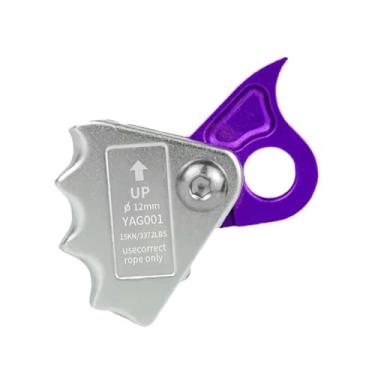 Imagem de menolana Ajustador de trava-quedas de corda, equipamento de ascensão, acessórios de amarração para expedição, montanhismo, trabalho de rapel, Roxo