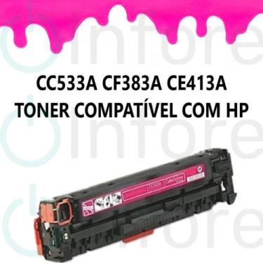 Imagem de Cartucho Toner Cf383a Ce413a Cc533a Magenta Compatível C/ M476 CM2320 