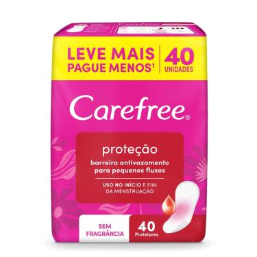 Imagem de Protetor Diário Carefree Proteção sem Fragrância 40 Unidades