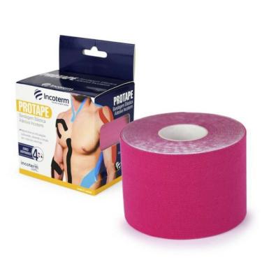 Imagem de Bandagem Elástica Adesiva Incoterm Protape Rosa