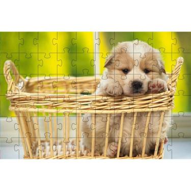 Imagem de 4 Quebra-Cabeças Dogs Animados Educação Inteligente 60 Peças