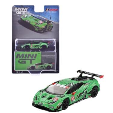 Imagem de Diecast Model Car Compatible with Mini GT 1:64 Lamborghini Huracán GT3 EVO2#63 Iron Lynx IMSA 2023 Daytona 24 Hrs. Limited Edition MGT00813