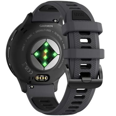 Imagem de GEAK Pulseira de relógio de 22 mm compatível com Garmin Forerunner 265/Forerunner 255/Vivoactive 4/Venu 3/Venu 2, pulseira de silicone de liberação rápida de 22 mm para relógio Venu 3/Venu 2 feminina