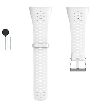 Imagem de Gheper Pulseira de relógio de substituição compatível com Polar M430/M400 GPS Smart Sports Watch Pulseira de silicone macio