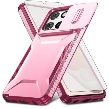 Imagem de Asuwish Capa de celular para Motorola Moto G Stylus 5G 2025 com protetor de tela de vidro temperado e capa de câmera deslizante fina, resistente, híbrida, à prova de choque, acessórios de celular G5