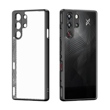 Imagem de NOUKAJU Capa para REDMAGIC 10 Pro/10S Pro/10 Pro Plus, capa protetora para celular, antiqueda, material de policarbonato + TPU, absorção de choque, proteção abrangente, capa protetora para Red Magic
