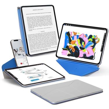 Imagem de MOFT Capa Dynamic Folio para iPad Pro de 11 polegadas (M5 2025 / M4 2024), suporte magnético prateado com mais de 20 ângulos de visão, despertar/hibernar automaticamente, ultrafina, cimento x safira