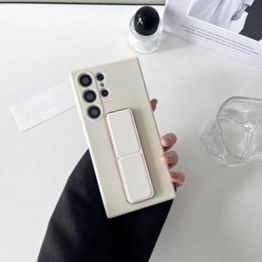 Imagem de Capa protetora com suporte magnético para Samsung Galaxy S24, 25 e 23 Ultra, branca, para Samsung S25 Plus