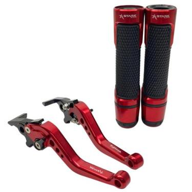 Imagem de Kit Manete Manopla Luva Moto Yamaha Nmax 160 Nmax160 Nmax - Stark Race