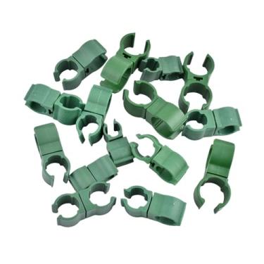 Imagem de Baoblaze 50 peças de clipes conectores para treliças de plantas, clipes para flores e videiras, grampos versáteis para suporte de videiras de tomate em estufas, 11mm