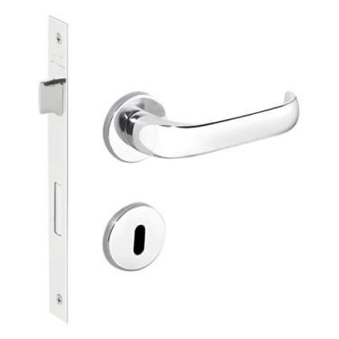 Imagem de FECHADURA DUNA IMAB INTERNA CROMADA QUARTO CHAVE GRANDE 40MM