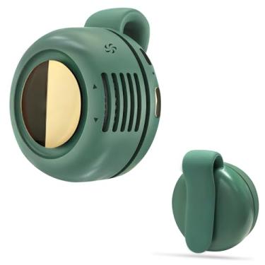 Imagem de SYBOYEGE Ventilador portátil portátil, sem lâminas, mini ventilador pode ser ajustado na direção do vento de 360 °, ventiladores USB recarregáveis adequados para casa/viagem/ao ar livre/esportes