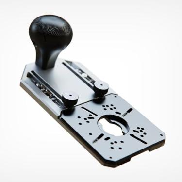 Imagem de ZahyoX Gabarito de fresa de acabamento 10 em 1 para corte circular, guia de borda, encaixe/recorte e corte, base de roteador multifuncional