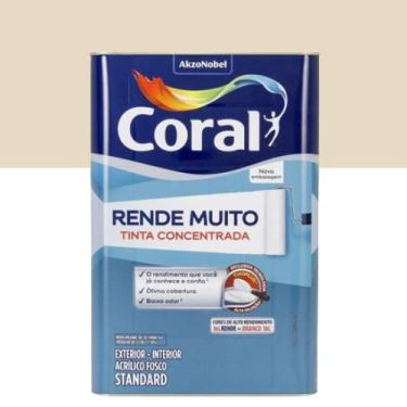 Imagem de Tinta Acrílica Fosca Rende Muito Palha 16l - Coral