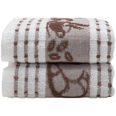 Imagem de Pano de Prato Gourmet Pão e Cafézinho Teka  - 42x63cm 2 Peças
