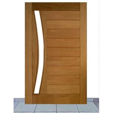 Imagem de Porta de Entrada Maciça Pivotante Mexicana Horizontal para Vidro Arco 