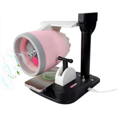 Imagem de New Jet Engine Fan Aircraft Turbofan Turbojet Model, Desktop Turbojet Engine Creative Fan, 2 in 1 Engine Turbo Desk Ornament with Humidifier and Light,Aerospace Mechanical Science Model, Red