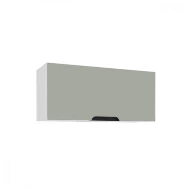 Imagem de Armário Aéreo 1 Porta 80cm Meena Politorno Móveis - Branco/Verde
