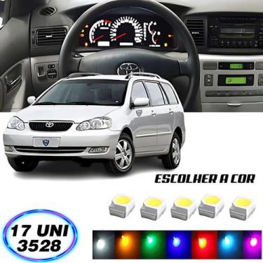 Imagem de Kit 17 Lampadas Led Painel Corolla Fielder 2002 A 2008 - Lumi, Verde