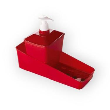 Imagem de Porta detergente completo vermelho 600 ml - PLASUTIL