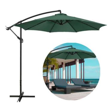 Imagem de Ombrelone Guarda Sol De Praia Jardim Lateral 3 Metros Bege - Revomax