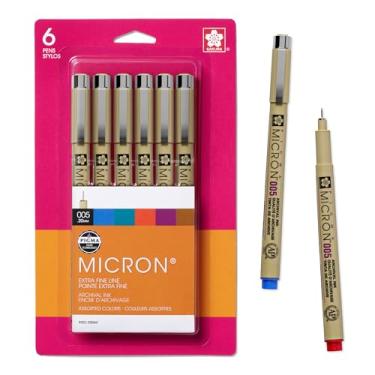 Imagem de SAKURA Pigma 30064 Micron Conjunto de canetas de tinta para cartão blister, as cores podem variar, 2 mm