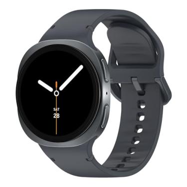 Imagem de Nathlafu Pulseiras esportivas compatíveis com Samsung Galaxy Watch 8 de 40 mm e 44 mm/Watch 8 Classic de 46 mm, pulseira de silicone macio à prova d'água sem lacunas para Samsung Watch 8 2025 feminino