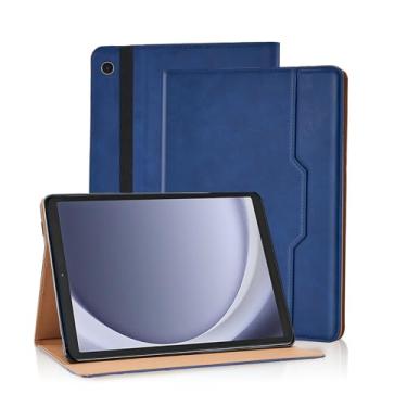 Imagem de Varohix Capa para Samsung Galaxy Tab A9 Plus/A9+ 28 cm 2023 (modelo SM-X210/SM-X216/SM-X218), suporte de visualização multiângulo com alça de mão, capa para Galaxy Tab A9 Plus, azul