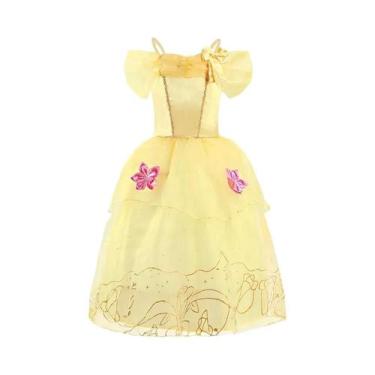 Imagem de Vestidos de Princesa para Meninas - Rapunzel, Cinderela, Bela - Festa 