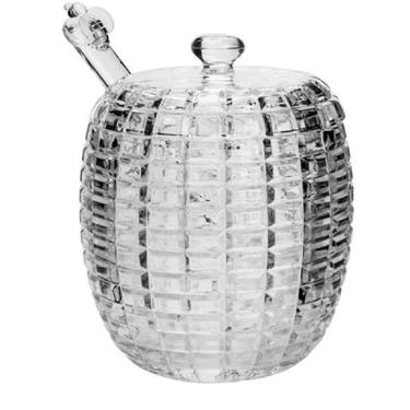 Imagem de Meleira 210Ml Bee Com Tampa E Pegador De Cristal Ecoligico