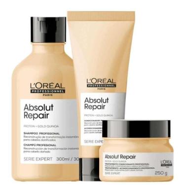 Imagem de L'Oréal Professionnel Absolut Repair Gold Quinoa Shampoo 300ml + Condi