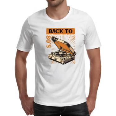 Imagem de Camiseta Unissex Back to anos 80 vitrola - Alearts, M