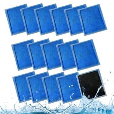 Imagem de Eagles Cartucho de filtro de aquário 16 peças compatível com filtros Aqua Tech Rite-Size C e EZ-Change #3 Cartucho de filtro de tanque de peixes PRO Power 275/375/Power 200/350