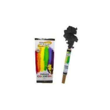 Imagem de Fumaça colorida bastão 20 mm - preto - 1 unidade - BR Festas