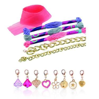 Imagem de Miçangas Para Criar Braceletes Kit De Beleza Infantil Para Meninas Dia