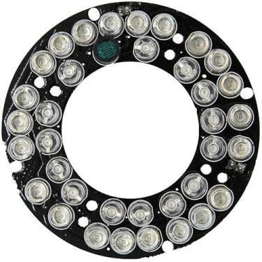 Imagem de Kits E Componentes Eletrônicos Diy 36 Ir Led Board Para Cctv Camera Night Vision Para Cs Len Infrared Light Board Dc12v