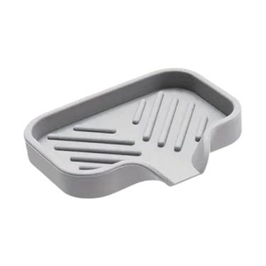Imagem de Ｂｅｓｇａ Porta-sabonete, Design Inclinado, Saboneteira, Escorredor Automático, Bandeja de Pia de Silicone, Antiderrapante, Prateleira de Armazenamento, Acessór, Pequeno