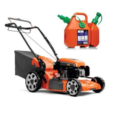 Imagem de Cortador de Grama Husqvarna Lc151s Tracionado Com Recolhedor e Bidão A