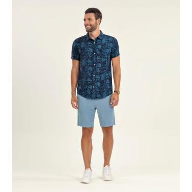 Imagem de Bermuda Masculina em Linho Strong Diametro Azul - Diametro Basicos, 38