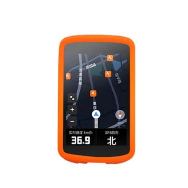 Imagem de Capa para computador de bicicleta GPS Magene C706, capa protetora de silicone macio WUNIAK portátil resistente a arranhões e choque para Magene C706, laranja