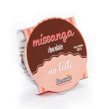 Imagem de Missanga Chocolate ao Leite Borússia Chocolates, Pote com 120g