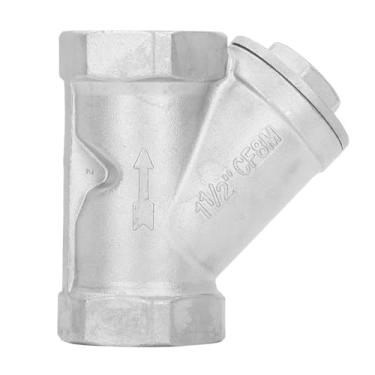 Imagem de Y Percalador 1 1/2in Aço inoxidável Y Tipo de filtro resistente à corrosão Durável para água PIPELHO DO GASE DE GRAS DE Óleo DN40