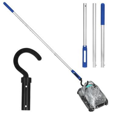 Imagem de Fanmayhe Ganchos de piscina para postes telescópicos, gancho para todos os limpadores robóticos de piscina, acessórios de natação, ferramentas de limpeza fixam-se a postes telescópicos, incluindo sem