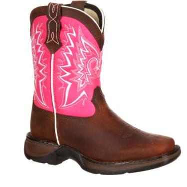 Imagem de Durango Bota Cowboy Infantil Unissex-Adulto Rosa 11-B US
