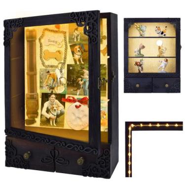 Imagem de Moldura Shadow Box KWYADLUO 11x16 com acrílico preto claro